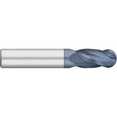 Titan USA - Ball End Mills; Mill Diameter (Inch): 1/2 ; Mill Diameter (Decimal Inch): 0.5000 ; Number of Flutes: 4 ; Length of Cut (Inch): 1 ; Length of Cut (Decimal Inch): 1.0000 ; Material: Solid Carbide - Exact Industrial Supply