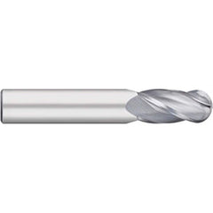 Titan USA - Ball End Mills; Mill Diameter (Inch): 5/8 ; Mill Diameter (Decimal Inch): 0.6250 ; Number of Flutes: 4 ; Length of Cut (Inch): 1-1/4 ; Length of Cut (Decimal Inch): 1.2500 ; Material: Solid Carbide - Exact Industrial Supply