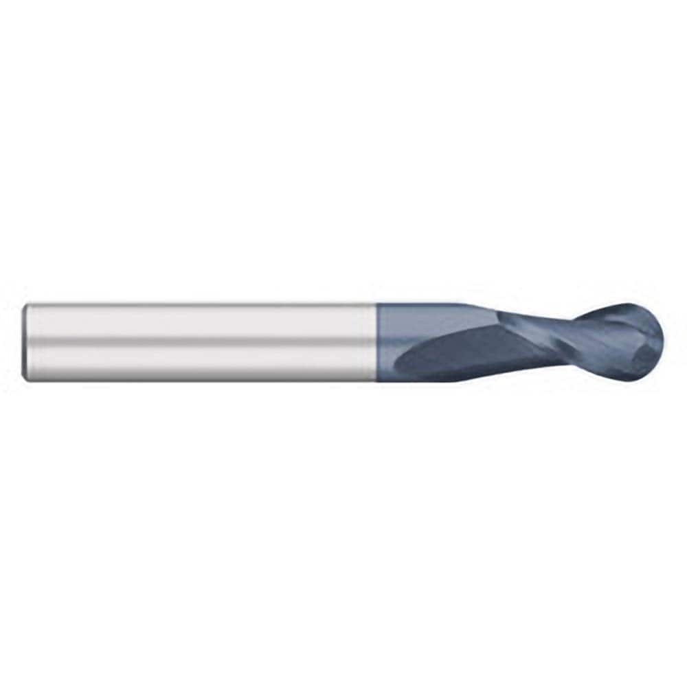 Titan USA - Ball End Mills; Mill Diameter (Inch): 7/8 ; Mill Diameter (Decimal Inch): 0.8750 ; Number of Flutes: 2 ; Length of Cut (Inch): 2-1/4 ; Length of Cut (Decimal Inch): 2.2500 ; Material: Solid Carbide - Exact Industrial Supply