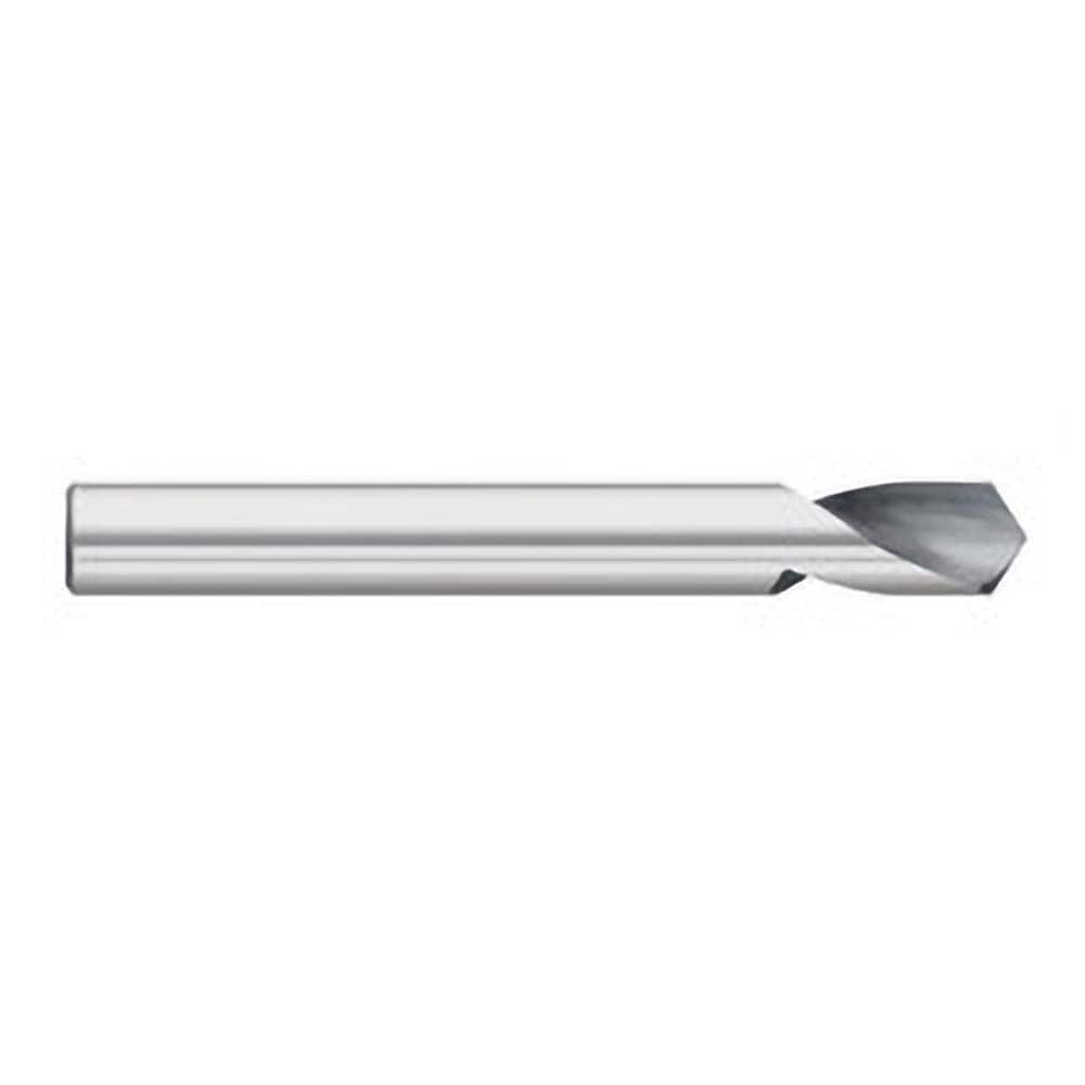 Titan USA - Spotting Drills; Body Diameter (Inch): 1/2 ; Body Diameter (Decimal Inch): 1/2 ; Drill Point Angle: 142 ; Spotting Drill Material: Solid Carbide ; Spotting Drill Finish/Coating: Uncoated ; Overall Length (Inch): 3 - Exact Industrial Supply