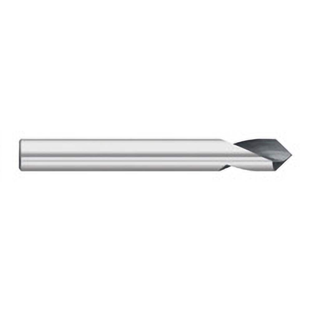 Titan USA - Spotting Drills; Body Diameter (Inch): 3/8 ; Body Diameter (Decimal Inch): 3/8 ; Drill Point Angle: 90 ; Spotting Drill Material: Solid Carbide ; Spotting Drill Finish/Coating: Uncoated ; Overall Length (Inch): 3 - Exact Industrial Supply