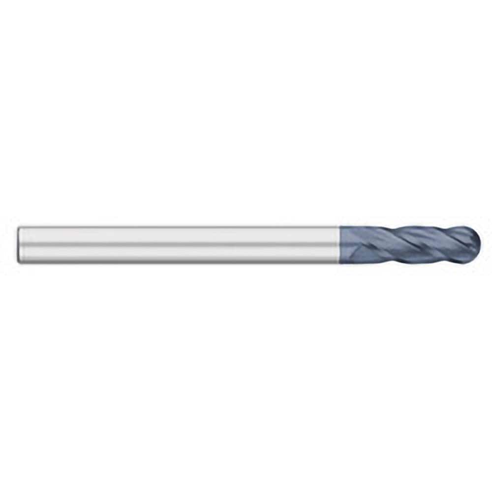 Titan USA - Ball End Mills; Mill Diameter (Inch): 5/8 ; Mill Diameter (Decimal Inch): 0.6250 ; Number of Flutes: 4 ; Length of Cut (Inch): 3 ; Length of Cut (Decimal Inch): 3.0000 ; Material: Solid Carbide - Exact Industrial Supply