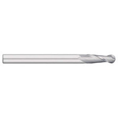 Titan USA - Ball End Mills; Mill Diameter (Inch): 1 ; Mill Diameter (Decimal Inch): 1.0000 ; Number of Flutes: 2 ; Length of Cut (Inch): 3 ; Length of Cut (Decimal Inch): 3.0000 ; Material: Solid Carbide - Exact Industrial Supply