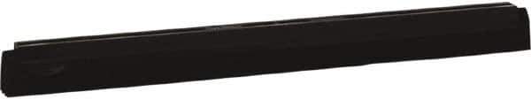 Vikan - 20" Foam Rubber Blade Squeegee Refill - Double Edge, Black, Plastic Holder - USA Tool & Supply