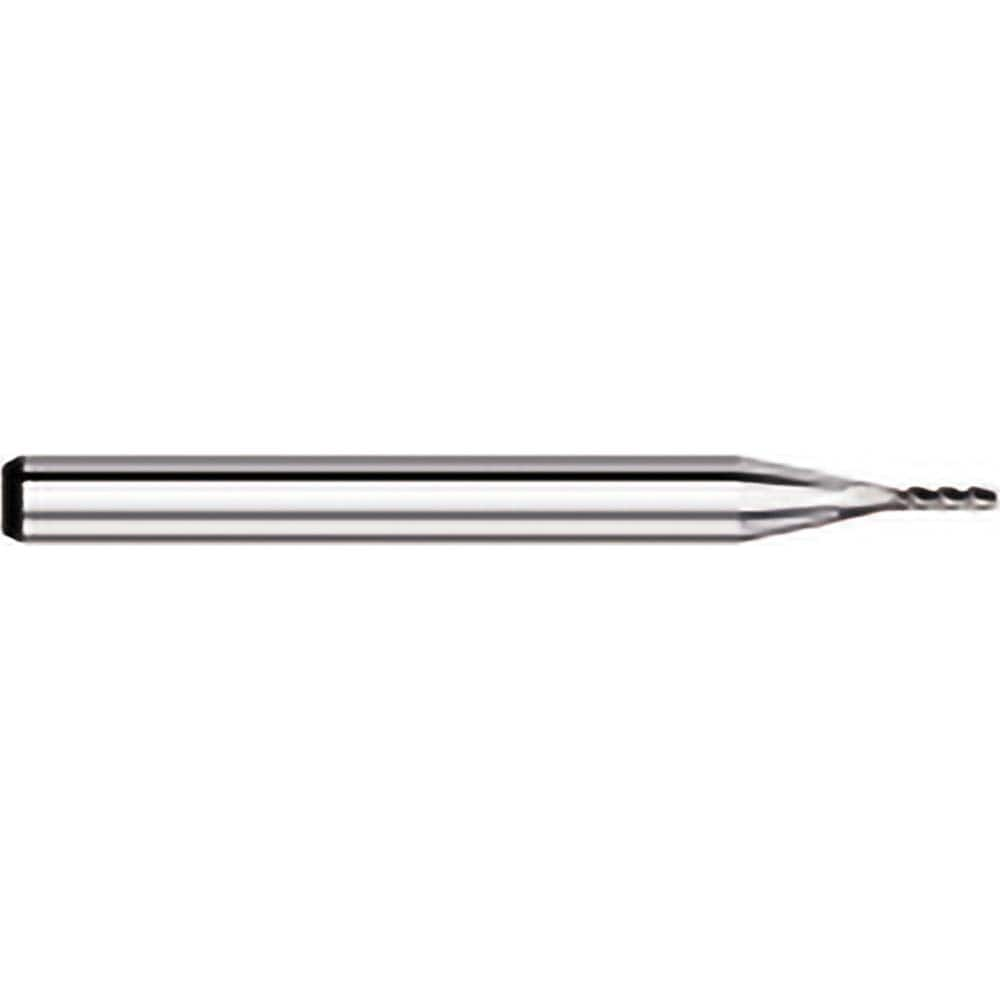 Titan USA - Square End Mills; Mill Diameter (Decimal Inch): 0.1070 ; Number of Flutes: 4 ; Length of Cut (Decimal Inch): 0.3210 ; Material: Solid Carbide ; Finish/Coating: Uncoated ; Shank Diameter (Inch): 1/8 - Exact Industrial Supply