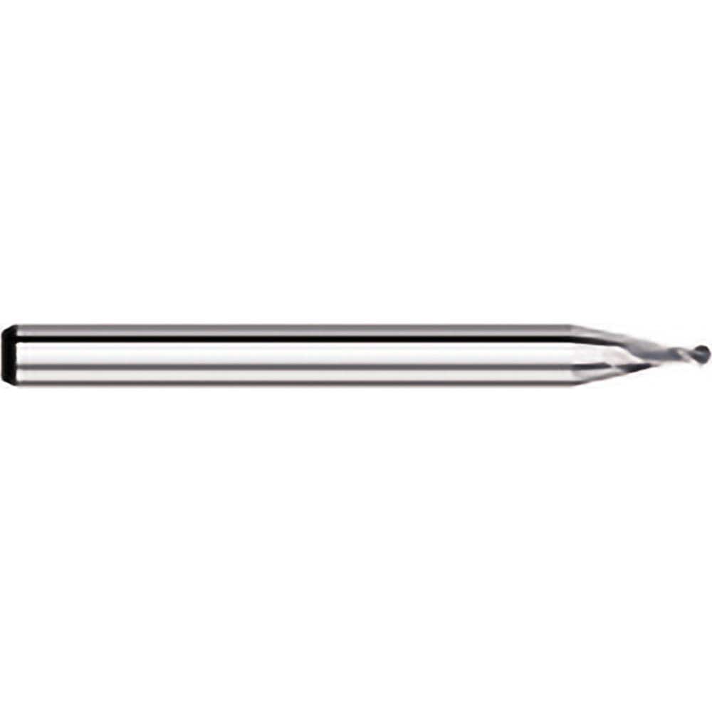 Titan USA - Ball End Mills; Mill Diameter (Decimal Inch): 0.0250 ; Number of Flutes: 2 ; Length of Cut (Decimal Inch): 0.0380 ; Material: Solid Carbide ; Overall Length (Inch): 1-1/2 ; Overall Length (Decimal Inch): 1.5000 - Exact Industrial Supply