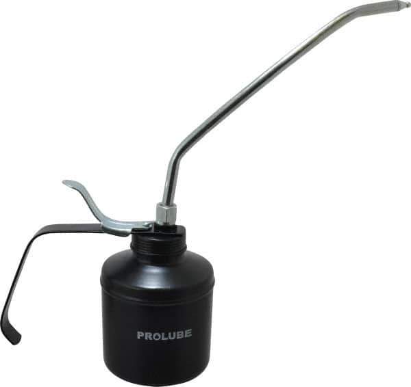 PRO-LUBE - 500 mL Capcity, 9" Long Rigid Spout, Lever-Type Oiler - Steel Pump, Steel Body, Powder Coated - USA Tool & Supply