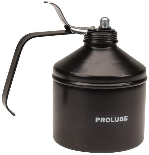 PRO-LUBE - 1,000 mL Capcity, 9" Long Rigid Spout, Lever-Type Oiler - Steel Pump, Steel Body, Powder Coated - USA Tool & Supply