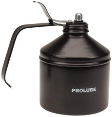 PRO-LUBE - 1,000 mL Capcity, 9" Long Rigid Spout, Lever-Type Oiler - Steel Pump, Steel Body, Powder Coated - USA Tool & Supply