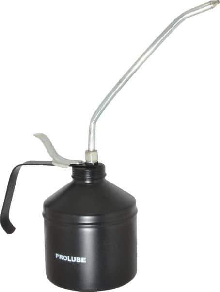 PRO-LUBE - 1,000 mL Capcity, 9" Long Rigid Spout, Lever-Type Oiler - Steel Pump, Steel Body, Powder Coated - USA Tool & Supply