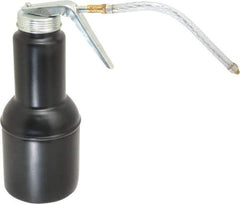 PRO-LUBE - 500 mL Capcity, 6" Long Flexible Spout, Pistol-Grip Oiler - Steel Pump, Steel Body, Powder Coated - USA Tool & Supply