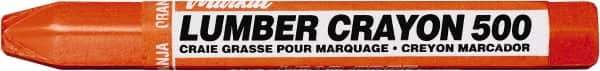 Markal - Clay Based Lumber Crayon - Orange - USA Tool & Supply