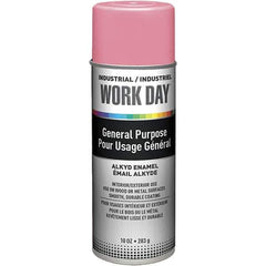Krylon - Pink, Gloss, Enamel Spray Paint - 9 to 13 Sq Ft per Can, 10 oz Container, Use on Ceramics, Glass, Metal, Plaster, Wood - USA Tool & Supply