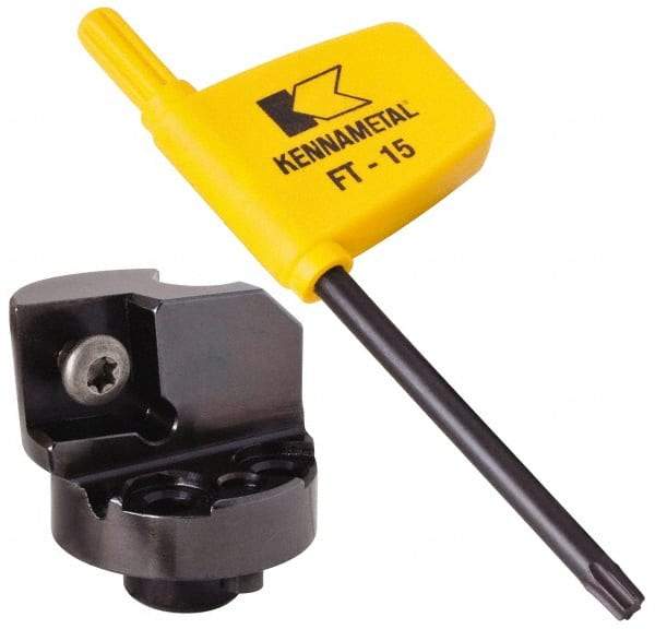 Kennametal - Right Hand Cut, 40mm Min Bore Diam, Size H32 Modular Boring Cutting Unit Head - Through Coolant, Compatible with CC.. - USA Tool & Supply