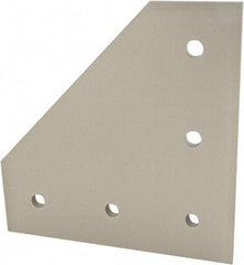 80/20 Inc. - 135mm Wide, Open Shelving Accessory/Component - Aluminum, Clear Anodized Finish, 135mm Long, Use with 45 Series & Bolt Kit 75-3619 - USA Tool & Supply