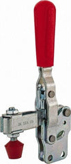 De-Sta-Co - 375 Lb Holding Capacity, Vertical Handle, Manual Hold Down Toggle Clamp - 57° Handle Movement, 99° Bar Opening, U-Bar, Straight Base, Carbon Steel - USA Tool & Supply