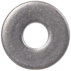 Made in USA - #2 Screw, Grade 300 Stainless Steel Standard Flat Washer - 0.094" ID x 1/4" OD, 0.016" Thick, Plain Finish, Meets Military Specifications - USA Tool & Supply