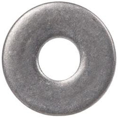 Made in USA - #2 Screw, Grade 300 Stainless Steel Standard Flat Washer - 0.094" ID x 1/4" OD, 0.016" Thick, Plain Finish, Meets Military Specifications - USA Tool & Supply