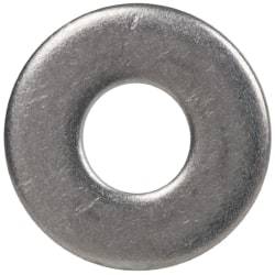 Made in USA - #6L Screw, Grade 300 Stainless Steel Standard Flat Washer - 0.156" ID x 3/8" OD, 0.036" Thick, Passivated Finish, Meets Military Specifications - USA Tool & Supply