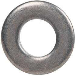 Made in USA - #8 Screw, Grade 300 Stainless Steel Standard Flat Washer - 0.188" ID x 3/8" OD, 0.065" Thick, Plain Finish, Meets Military Specifications - USA Tool & Supply