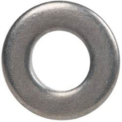 Made in USA - #8 Screw, Grade 300 Stainless Steel Standard Flat Washer - 0.188" ID x 3/8" OD, 0.065" Thick, Plain Finish, Meets Military Specifications - USA Tool & Supply