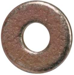 Made in USA - #0 Screw, Grade 1008/1010 Steel Standard Flat Washer - 0.078" ID x 0.188" OD, 0.02" Thick, Cadmium-Plated Finish, Meets Military Specifications - USA Tool & Supply