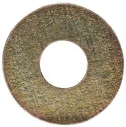 Made in USA - #2 Screw, Grade 1008/1010 Steel Standard Flat Washer - 0.094" ID x 1/4" OD, 0.018" Thick, Cadmium-Plated Finish, Meets Military Specifications - USA Tool & Supply