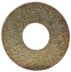 Made in USA - #2 Screw, Grade 1008/1010 Steel Standard Flat Washer - 0.094" ID x 1/4" OD, 0.018" Thick, Cadmium-Plated Finish, Meets Military Specifications - USA Tool & Supply