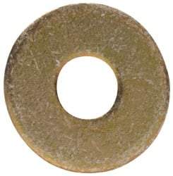 Made in USA - #4 Screw, Grade 1008/1010 Steel Standard Flat Washer - 1/8" ID x 3/8" OD, 0.03" Thick, Cadmium-Plated Finish, Meets Military Specifications - USA Tool & Supply