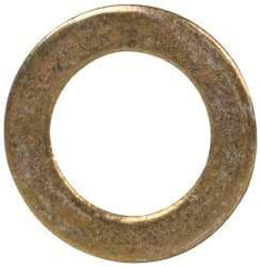 Made in USA - #6 Screw, Grade 1008/1010 Steel Standard Flat Washer - 0.156" ID x 1/4" OD, 0.015" Thick, Cadmium-Plated Finish, Meets Military Specifications - USA Tool & Supply