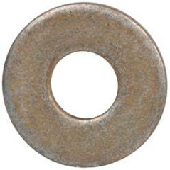 Made in USA - #6 Screw, Grade 1008/1010 Steel Standard Flat Washer - 0.156" ID x 3/8" OD, 0.042" Thick, Cadmium-Plated Finish, Meets Military Specifications - USA Tool & Supply