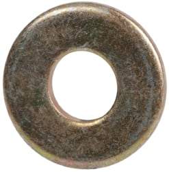 Made in USA - #8 Screw, Grade 1008/1010 Steel Standard Flat Washer - 0.188" ID x 0.438" OD, 0.06" Thick, Cadmium-Plated Finish, Meets Military Specifications - USA Tool & Supply