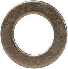 Made in USA - #10 Screw, Grade 1008/1010 Steel Standard Flat Washer - 0.219" ID x 0.365" OD, 0.03" Thick, Cadmium-Plated Finish, Meets Military Specifications - USA Tool & Supply