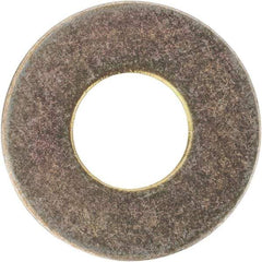 Made in USA - #10 Screw, Grade 1008/1010 Steel Standard Flat Washer - 1/4" ID x 0.562" OD, 0.03" Thick, Cadmium-Plated Finish, Meets Military Specifications - USA Tool & Supply