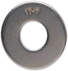 Made in USA - 3/4" Screw, Grade 17-7 PH Stainless Steel USS Flat Washer - 13/16" ID x 2" OD, 0.131" Thick, Plain Finish - USA Tool & Supply