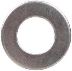 Made in USA - 1" Screw, Grade 17-7 PH Stainless Steel USS Flat Washer - 1-1/16" ID x 2" OD, 0.131" Thick, Plain Finish - USA Tool & Supply