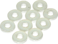 Made in USA - #4 Screw, Grade G10 Fiberglass Standard Flat Washer - 1/8" ID x 0.317" OD, 0.062" Thick, Plain Finish - USA Tool & Supply