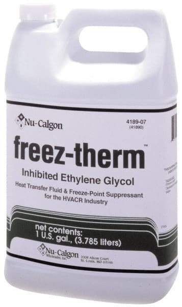 Nu-Calgon - 55 Gallon Heat-Transfer Antifreeze Fluid - Comes in Drum, Ethylene Glycol Composition - USA Tool & Supply