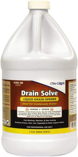 Nu-Calgon - 1 Gal Liquid Drain Cleaner - Unscented, Bottle - USA Tool & Supply