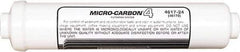 Nu-Calgon - 2.59" OD, 20µ, 6R Micromet Inline Cartridge Filter that Removes Silt, Sediment & Chlorine - 13" Long, Reduces Sediments, Tastes, Odors, Chlorine & Scale - USA Tool & Supply