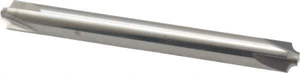 Accupro - 0.062" Radius, 1/4" Mill Diam, 4 Flute Solid Carbide Corner Rounding End Mill - Double End, Uncoated, 2-1/2" OAL, 1/4" Shank Diam - USA Tool & Supply