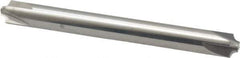 Accupro - 0.062" Radius, 1/4" Mill Diam, 4 Flute Solid Carbide Corner Rounding End Mill - Double End, Uncoated, 2-1/2" OAL, 1/4" Shank Diam - USA Tool & Supply