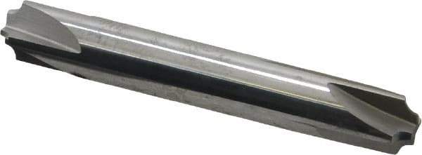 Accupro - 0.078" Radius, 3/8" Mill Diam, 4 Flute Solid Carbide Corner Rounding End Mill - Double End, Uncoated, 2-1/2" OAL, 3/8" Shank Diam - USA Tool & Supply