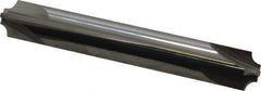 Accupro - 0.094" Radius, 3/8" Mill Diam, 4 Flute Solid Carbide Corner Rounding End Mill - Double End, Uncoated, 2-1/2" OAL, 3/8" Shank Diam - USA Tool & Supply