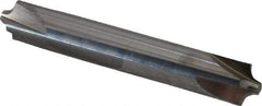 Accupro - 1/8" Radius, 3/8" Mill Diam, 4 Flute Solid Carbide Corner Rounding End Mill - Double End, Uncoated, 2-1/2" OAL, 3/8" Shank Diam - USA Tool & Supply