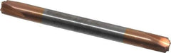 Accupro - 0.02" Radius, 3/16" Mill Diam, 4 Flute Solid Carbide Corner Rounding End Mill - Double End, TiCN Finish, 2" OAL, 3/16" Shank Diam - USA Tool & Supply