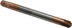 Accupro - 0.031" Radius, 3/16" Mill Diam, 4 Flute Solid Carbide Corner Rounding End Mill - Double End, TiCN Finish, 2" OAL, 3/16" Shank Diam - USA Tool & Supply
