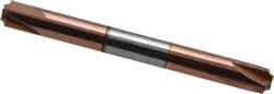 Accupro - 0.04" Radius, 1/4" Mill Diam, 4 Flute Solid Carbide Corner Rounding End Mill - Double End, TiCN Finish, 2-1/2" OAL, 1/4" Shank Diam - USA Tool & Supply