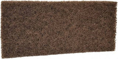 Remco - 10" Long x 4-1/2" Wide x 15/16" Thick Scouring Pad - Heavy-Duty, Brown - USA Tool & Supply