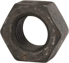 Value Collection - M30x3.50 Steel Right Hand Hex Nut - 46mm Across Flats, 24mm High, Uncoated - USA Tool & Supply
